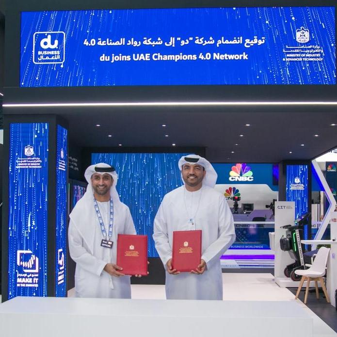 Dubai telecom operator Du signs MoU with MoIAT and joins Champions 4.0 Network
