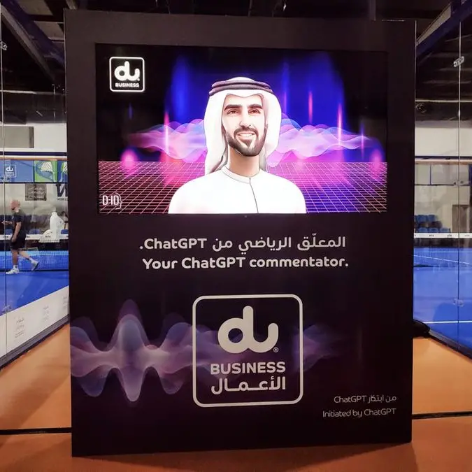 Du showcases Generative AI like ChatGPT capabilities at an exclusive governmental entities padel tournament