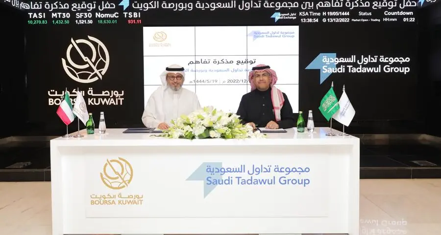 The Saudi Tadawul Group signs MoU with Boursa Kuwait