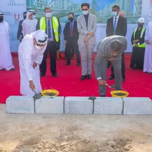 With a value of AED 800mln laying the foundation stone of \"Motorcity Views\"