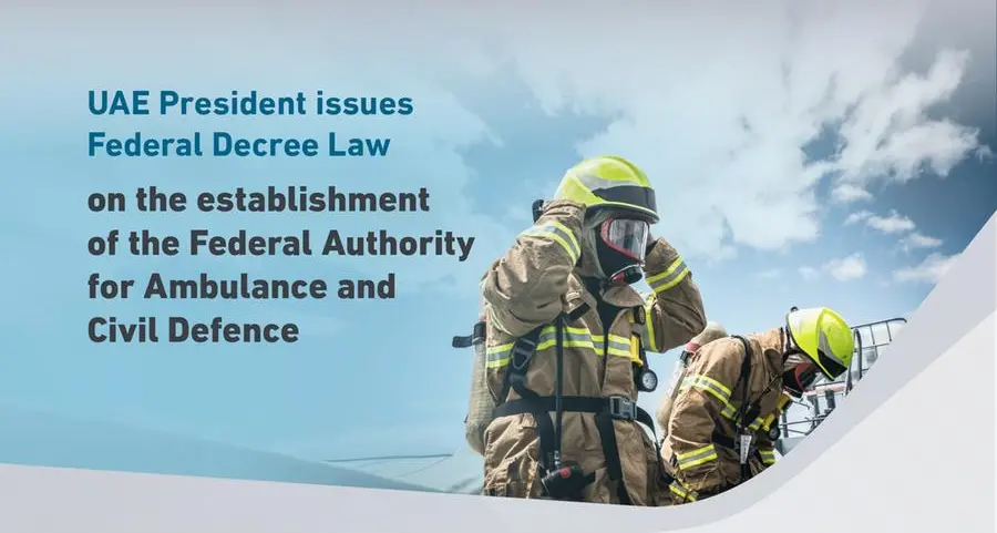 UAE President issues a Federal Decree Law establishing the Federal Authority for Ambulance and Civil Defence