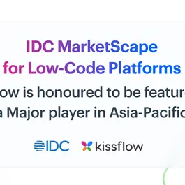 Kissflow recognized as a major player in the IDC MarketScape: Asia/Pacific Low-Code/No-Code Development Platforms 2024 report