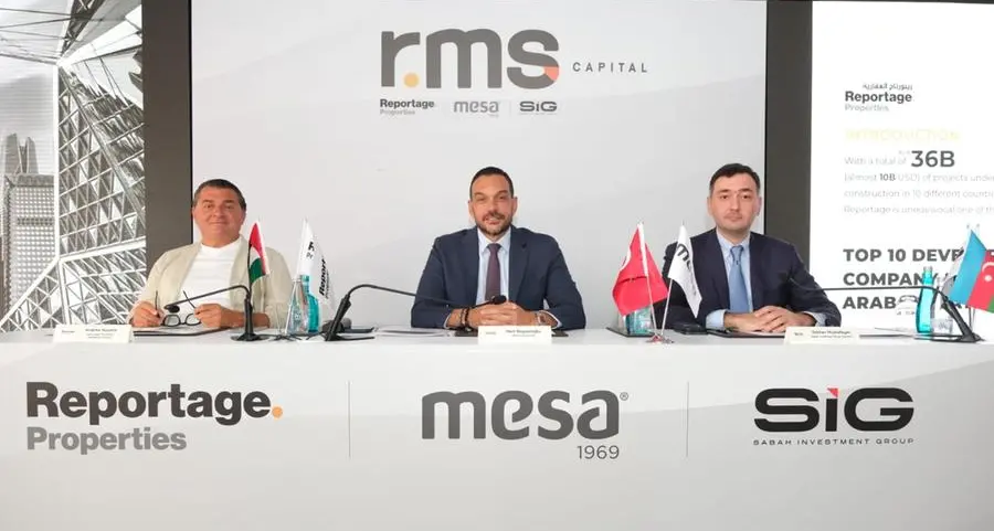 Mesa Holding, Reportage Properties and Sabah Investment Group sign new and strong cooperation in real estate