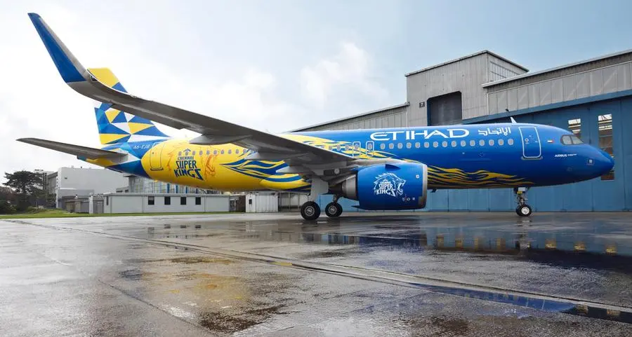 Etihad Airways and Chennai Super Kings unveil striking new livery