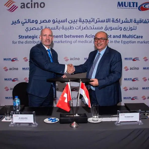 Acino joins forces with MultiCare to enhance patient services across Egypt & Middle East