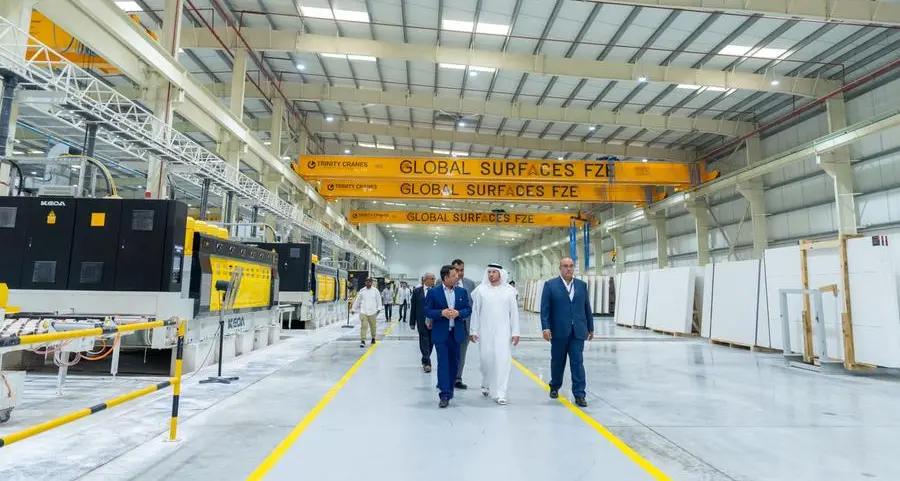 Global surfaces and JAFZA unveil new AED 100mln manufacturing facility for engineered surfaces