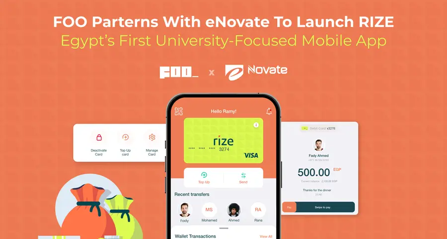 FOO partners with enovate to launch Rize, Egypt’s first university-focused mobile app