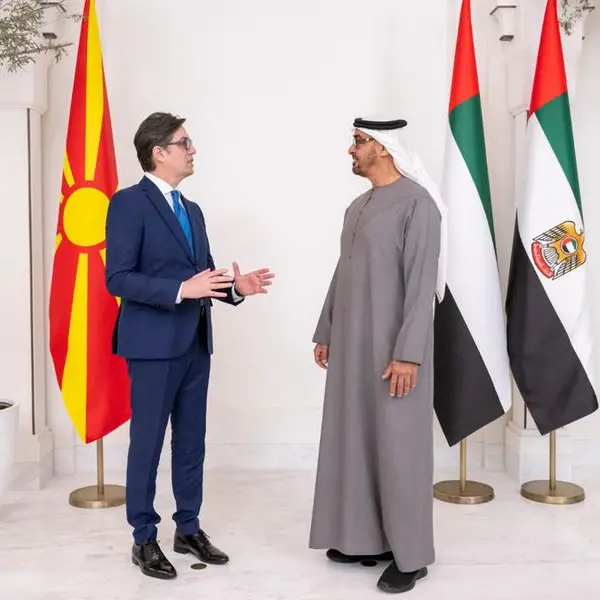 UAE President receives President of North Macedonia