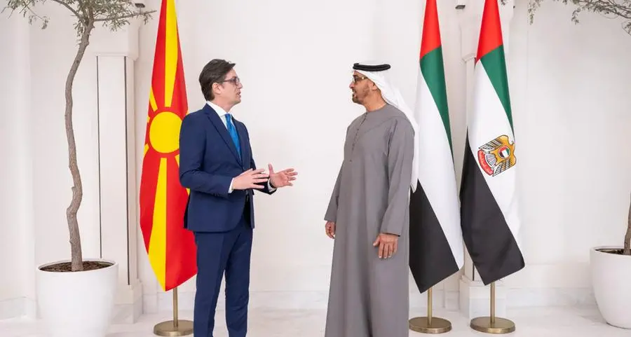 UAE President receives President of North Macedonia