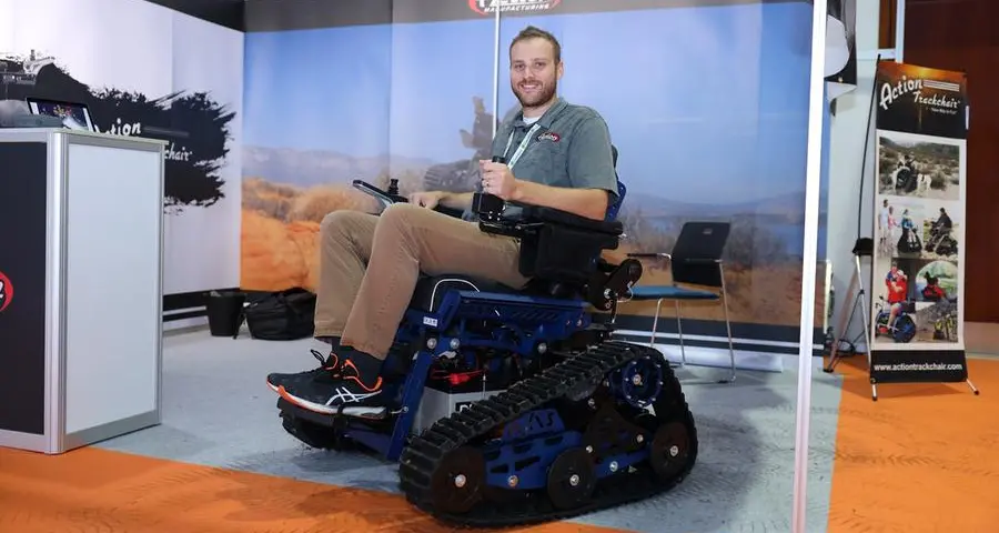 US company showcases all-terrain wheelchair at AccessAbilities Expo