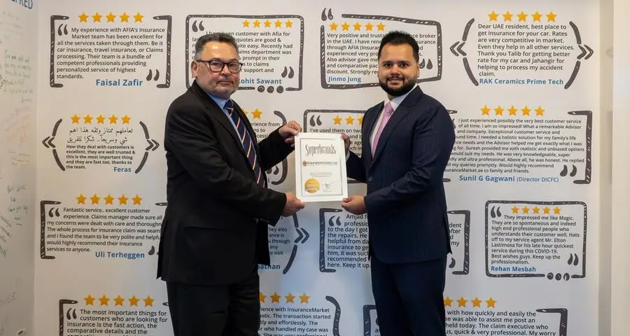 InsuranceMarket.ae officially named Superbrand