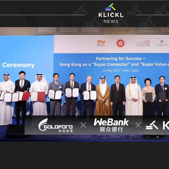 Klickl signs strategic MOU with WeBank and Goldford Group