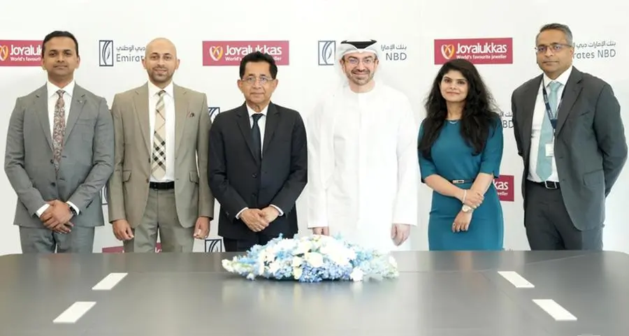 Emirates NBD deepens links with global jewelry retailer Joyalukkas with announcement of landmark AED 500mln working capital deal