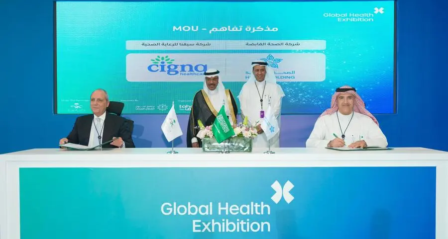 The Health Holding Company of Saudi Arabia and Cigna Healthcare sign letter of intent to establish new partnership