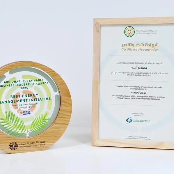 ADNEC Group wins best energy management initiative award for landmark rooftop solar project