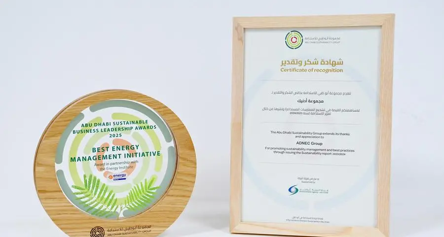 ADNEC Group wins best energy management initiative award for landmark rooftop solar project