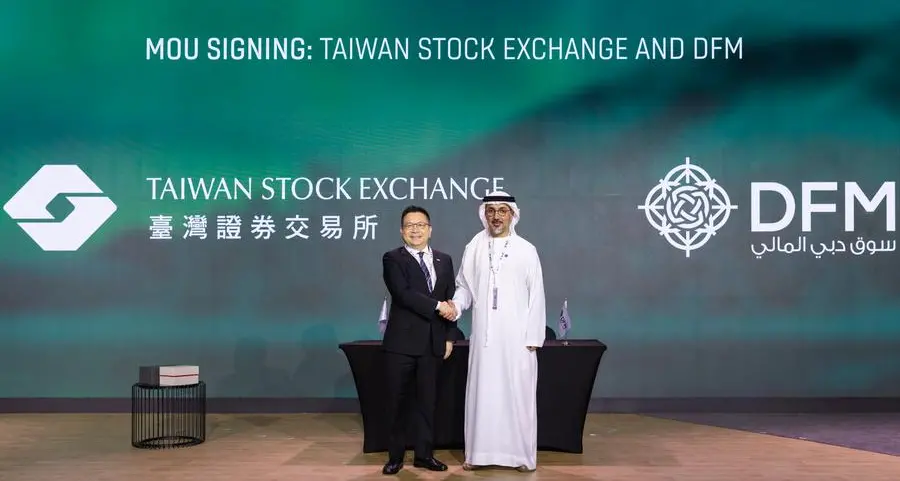 Dubai Financial Market and Taiwan Stock Exchange sign MoU to strengthen cross-border financial cooperation