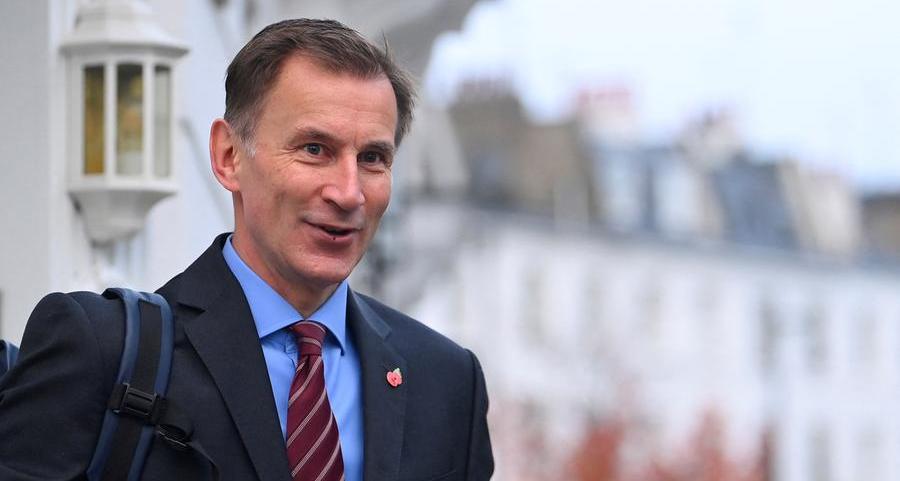 UK's Hunt: 'Tough' decisions on tax and spending needed to tackle inflation