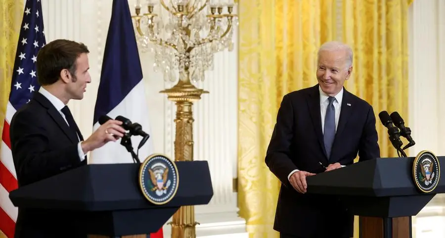 Russia's war on Ukraine latest news: Presidents of France, U.S. meet on Ukraine