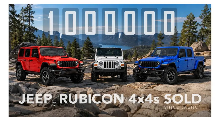 Jeep® Rubicon hits worldwide sales milestone, fueling its enduring legacy in the Middle East