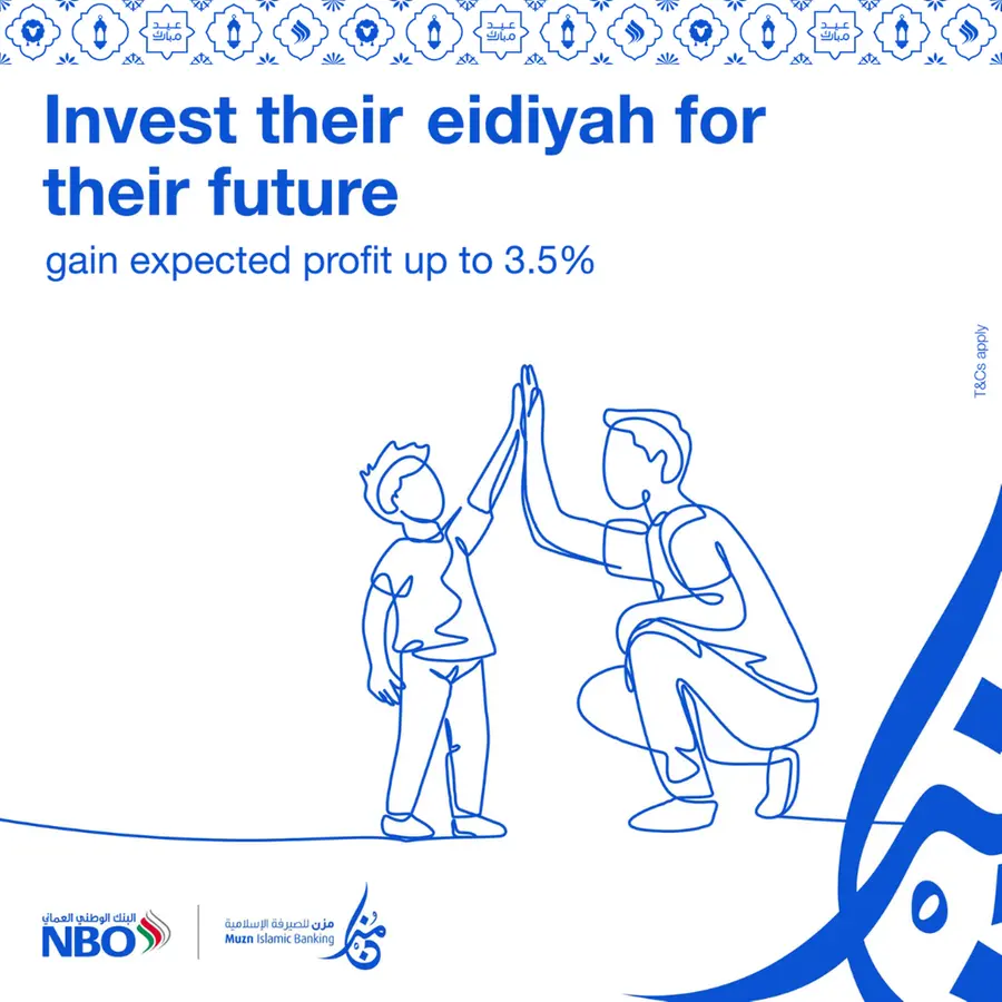 Transform Eidiyah into long-term savings through NBO Muzn’s Kids Wakala Account