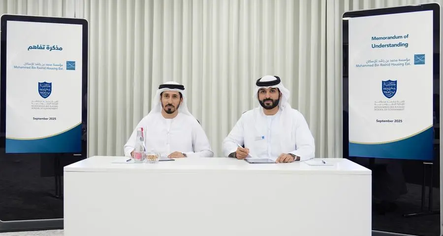 Mohammed Bin Rashid Housing Establishment and Mohammed Bin Rashid School of Government sign MoU