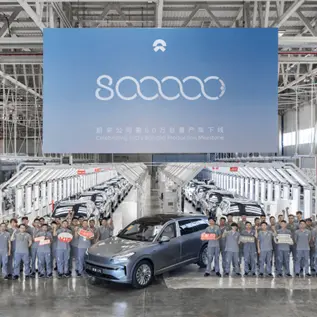 NIO reaches 800,000 vehicle production milestone