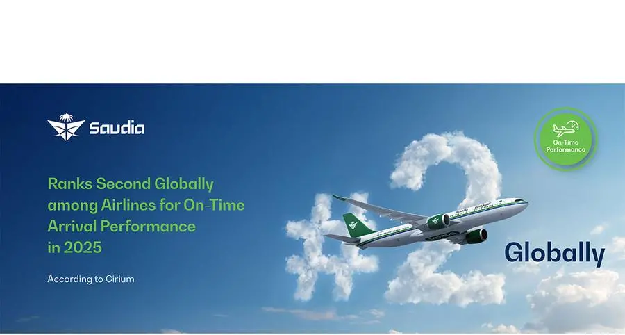 Saudia ranks second globally in on-time arrival performance for 2025