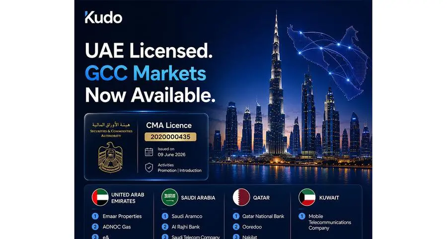 Kudo.com secures UAE CMA licence and expands access to GCC markets