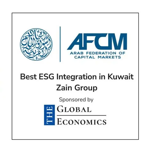 Zain wins two ‘Best Corporate Governance in Kuwait’ awards from World Finance and the Arab Federation of Capital Markets