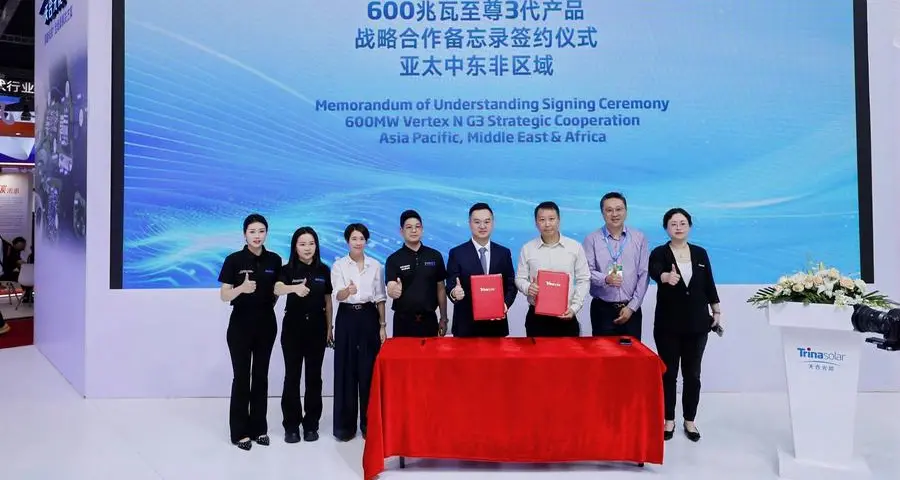 Trinasolar and Ecohope Solar sign 600MW MoU to distribute latest Vertex G3 modules
