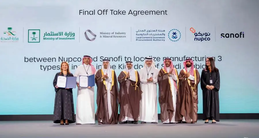 Sanofi and NUPCO sign the offtake agreement