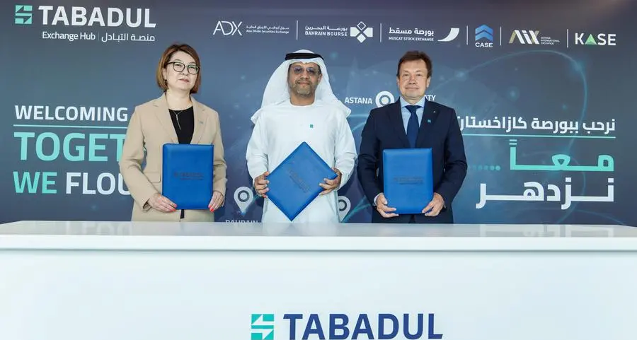 Kazakhstan Stock Exchange, KASE Clearing Centre sign agreement with ADX to join the Tabadul Hub