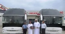 Gulf Line Transport LLC adds two new Higer coaches to their fleet from Towell Auto Centre, Oman.