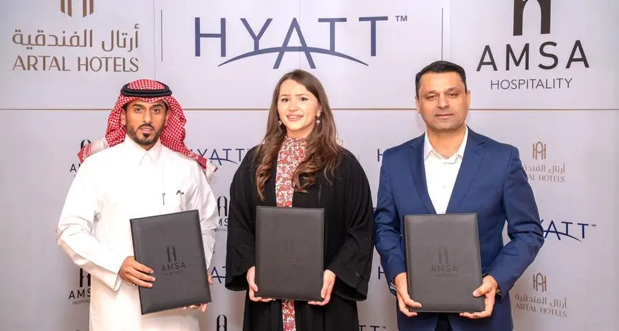 Amsa Hospitality, Artal Hotels, and Hyatt announce MoU for three hotels in Riyadh
