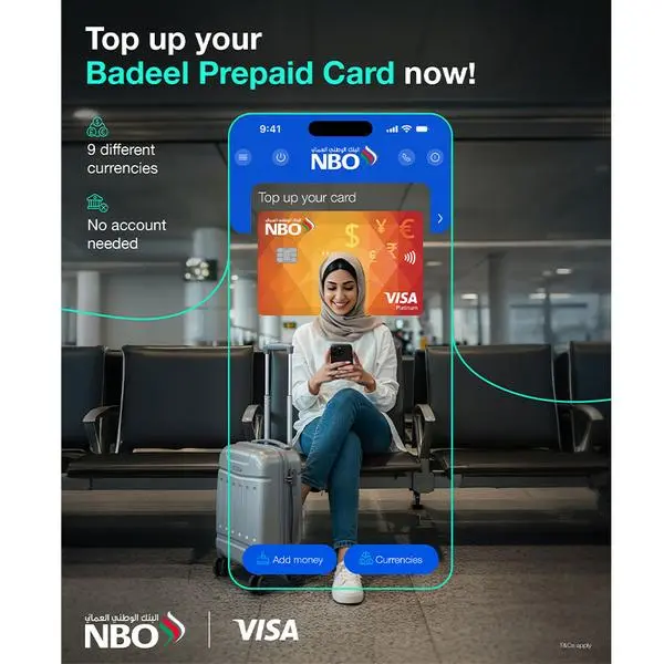 NBO Badeel prepaid travel card with 9 currencies in one