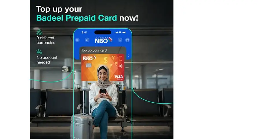 NBO Badeel prepaid travel card with 9 currencies in one