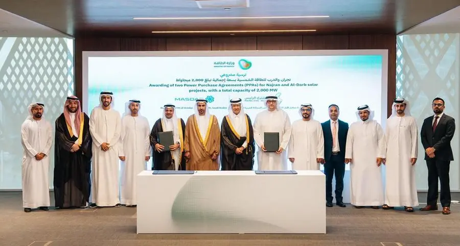 Masdar awarded 1,400MW Najran and 600MW Jizan solar projects in Saudi Arabia to support Kingdom’s clean energy goals