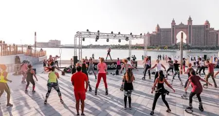 Enhance your physical and mental wellbeing with daily group workouts at The Pointe at Palm Jumeirah