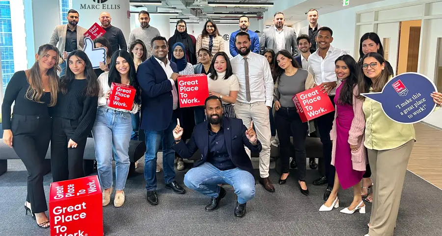Marc Ellis achieves recognition as a top 30 best company to work for in the UAE by Great Place to Work