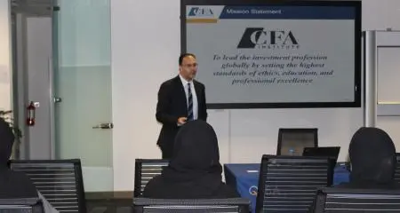 QFBA, in collaboration with CFA Society Qatar, hosted a free CFA Information Session