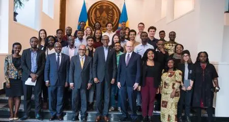 Carnegie Mellon students meet president of Rwanda to discuss the power of education