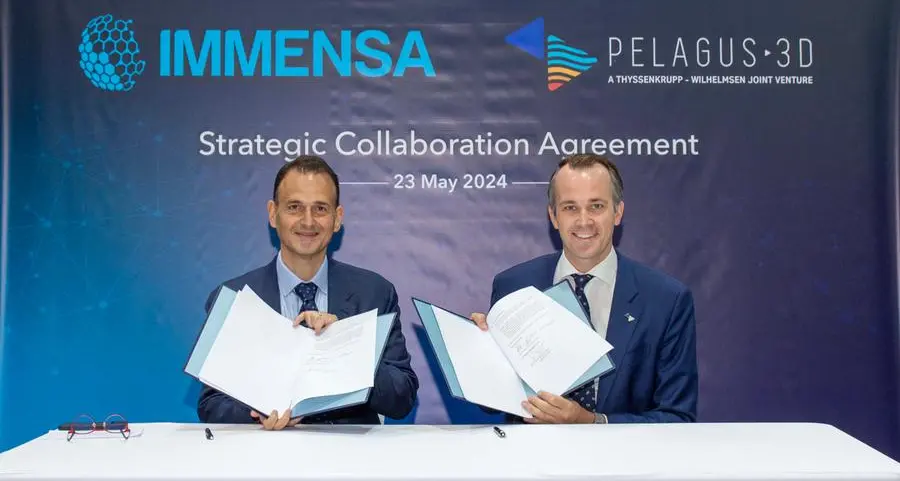 MENA’s largest digital manufacturer - Immensa - partners with maritime & offshore specialist - Pelagus 3D