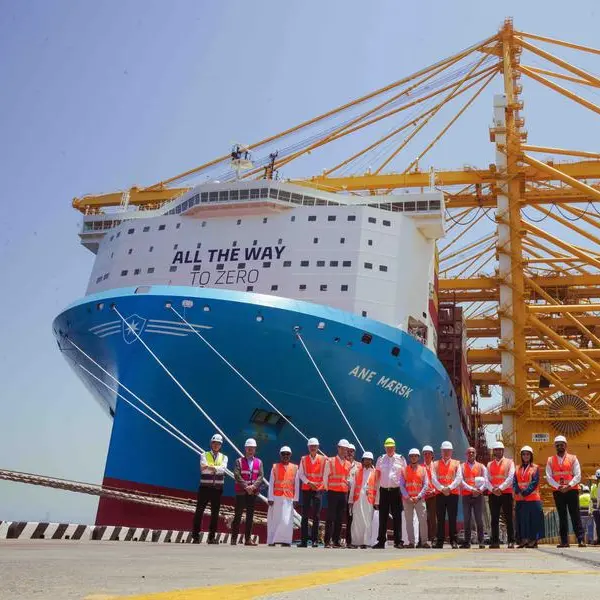 World's first green methanol vessel, Ane Maersk, calls in Dubai