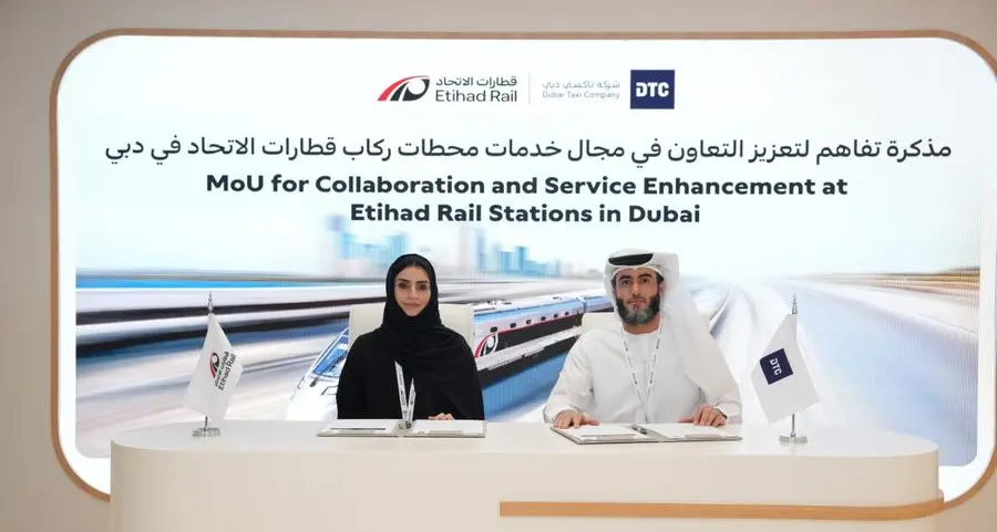 Dubai Taxi Company forges strategic Partnership with Etihad Rail