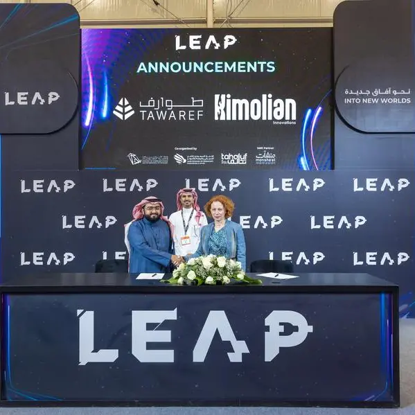 Tawaref and Kimolian Innovations announce strategic partnership at LEAP to support innovation with AI