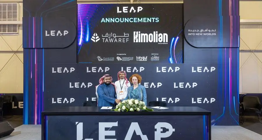 Tawaref and Kimolian Innovations announce strategic partnership at LEAP to support innovation with AI