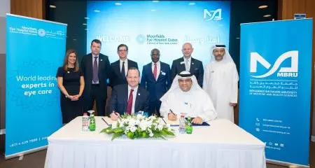 Mohammed Bin Rashid University of Medicine and Health Sciences signs affiliation agreement with Moorfields Eye Hospital Dubai