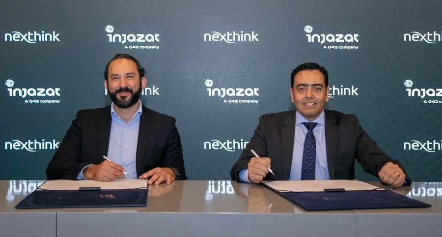 Injazat and Nexthink partner to enable smart digital workplaces in the region