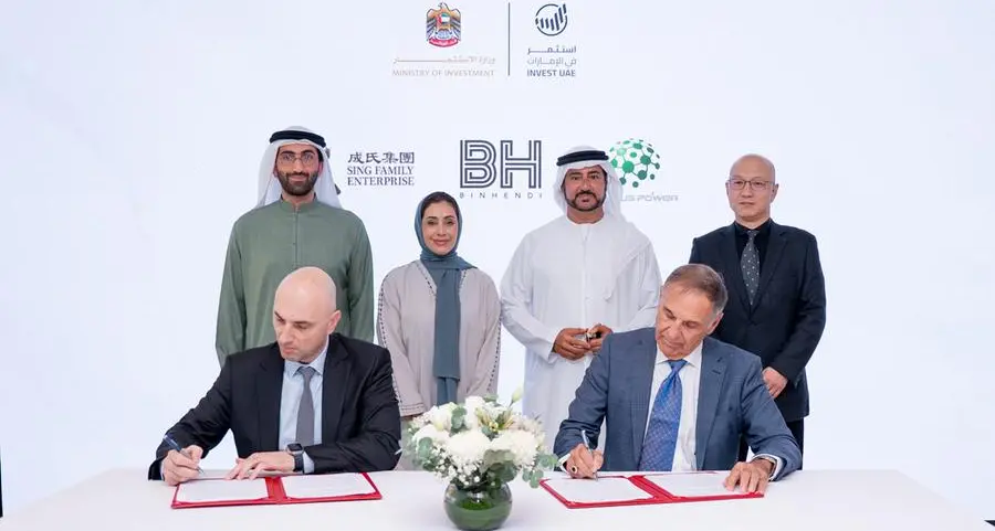 UAE Ministry of Investment witnesses the signing of a joint venture agreement to establish electric vehicle infrastructure manufacturer in the UAE